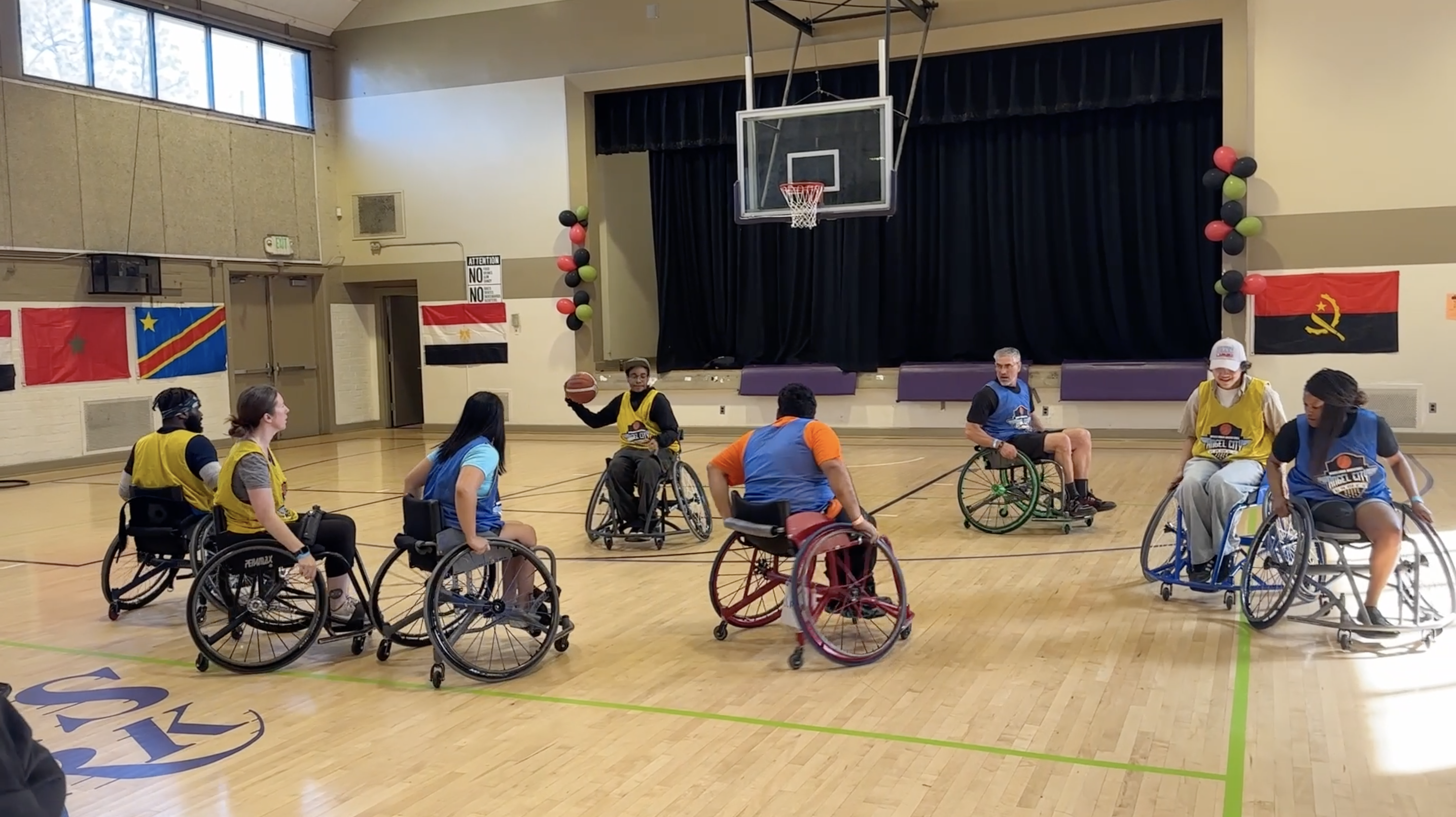 Wheelchair basketball image